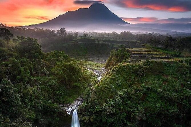 Selogriyo Temple and Trekking Java Rice Terraces, hidden waterfall -Nature Java - Selogriyo Temple: peaceful, but modest in size