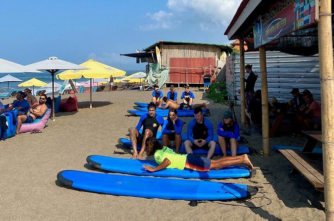 Surfing Lesson at Batu Bolong Beach in Canggu - The Beach Hut Finish