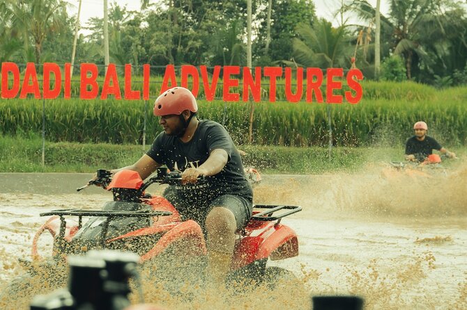 Ubud ATV Ride through River Jungle Rice Fields Puddles - What the Ubud ATV route is really like