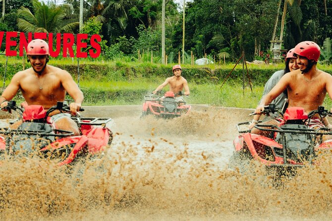 Ubud ATV Ride through River Jungle Rice Fields Puddles - Jungle tracks, rice fields and the Gorilla Cave