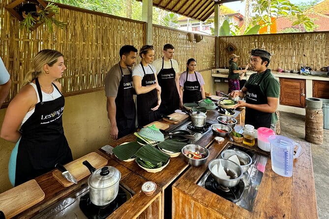 Ubud Cooking Class with Optional Market Visit Pickup Included - Sitting down to eat what you made