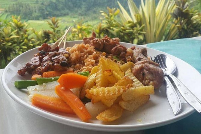 Ubud Hot Springs and Waterfall Private Guided Tour - Buffet lunch with Mount Batur and Lake Batur