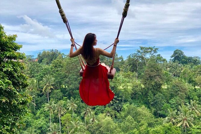 Ubud: Swing - Monkey Forest - Waterfall - Temple - Rice Terraces - Art Crafts - Tegalalang Rice Terrace: beauty with a working side