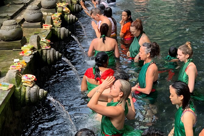 Ubud Village, Waterfall and Kintamani Volcano Tour - Tegenungan Waterfall starts the day with a splash