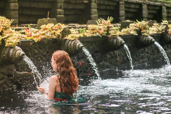 Ubud Volcano Lake and Natural Hot Spring Tour - Tegenungan Waterfall for a strong finish