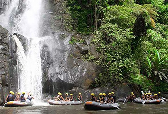 Ubud White Water Rafting on the Ayung River with Pickup & Lunch - Safety gear and a small boat for five
