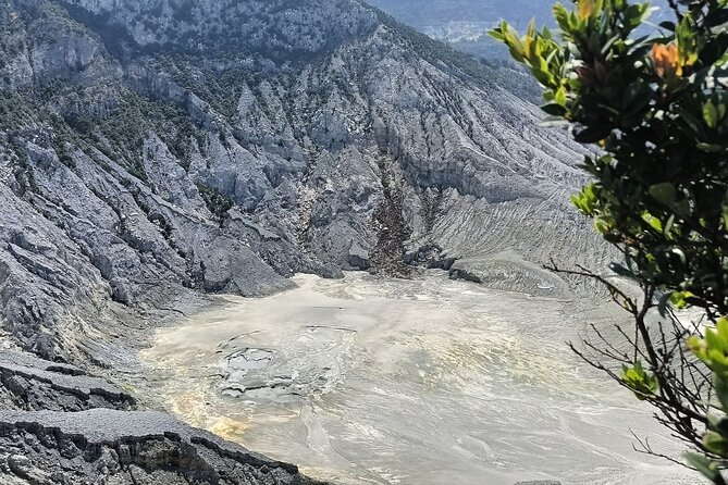 Volcano and Domas Crater of Hot Stony Bubble from Jakarta Lunch - D’Castello’s gardens and tea-country views